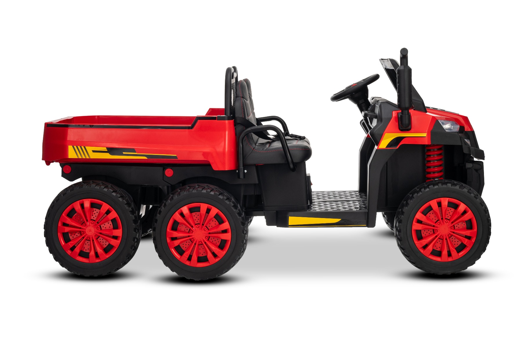 6 roți cu suspensii spate