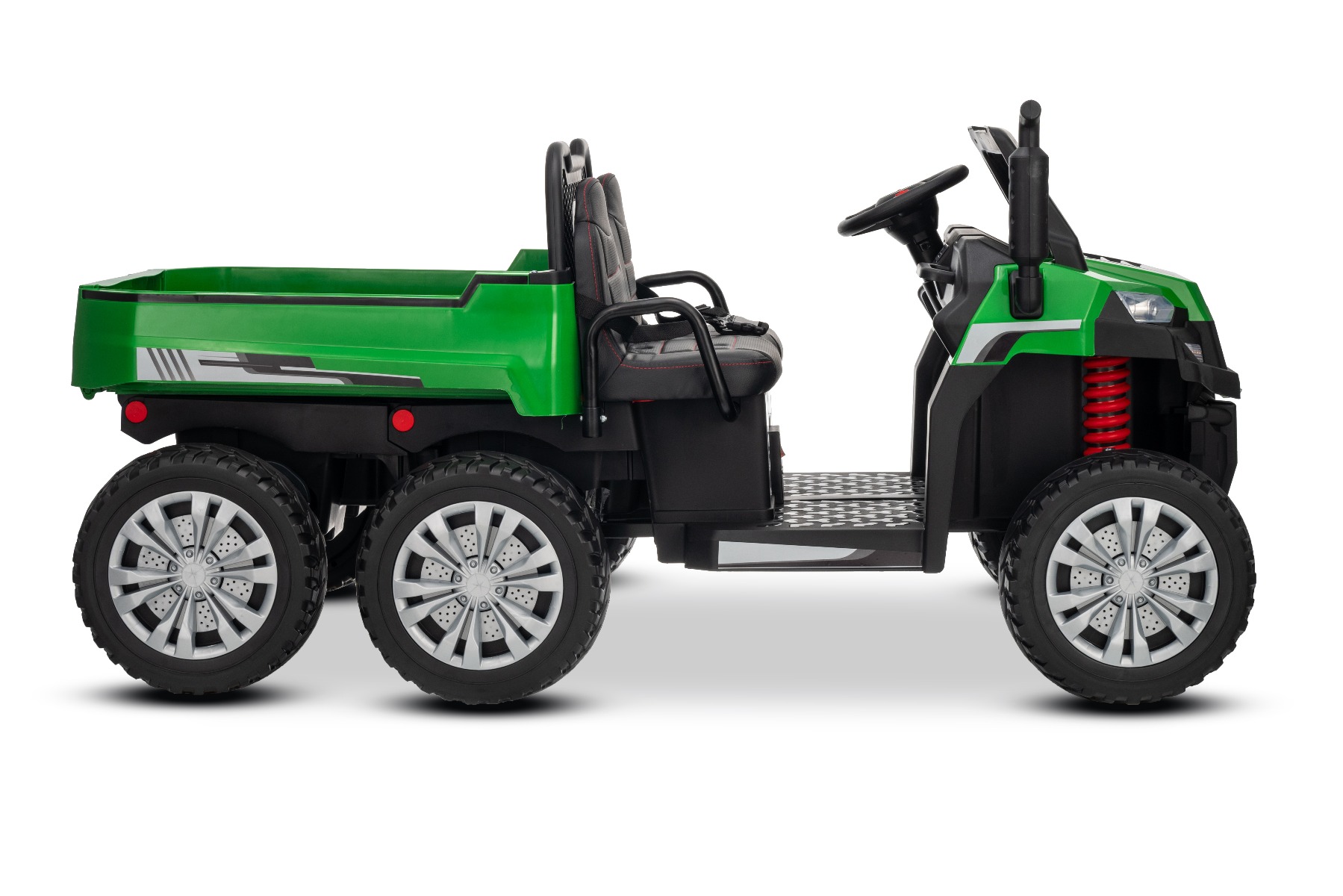 6 roți cu suspensii spate