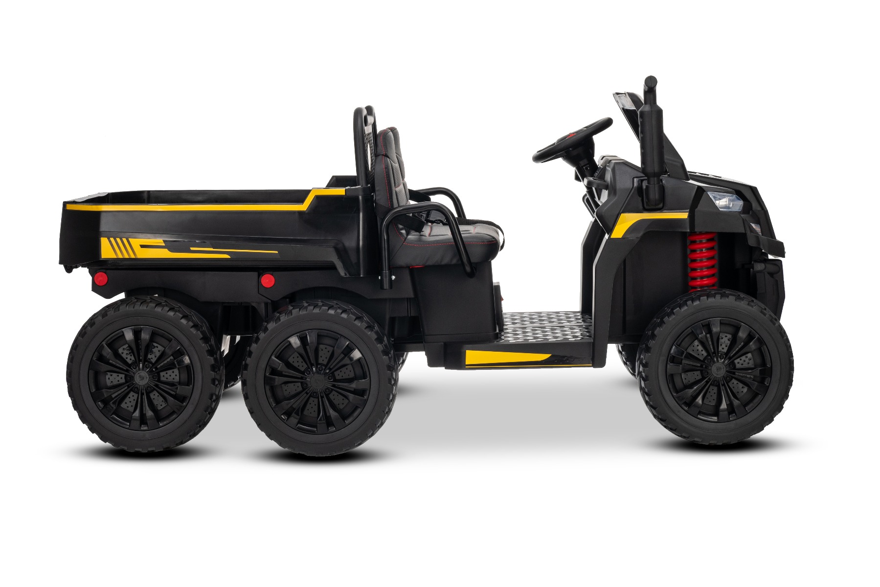 6 roți cu suspensii spate