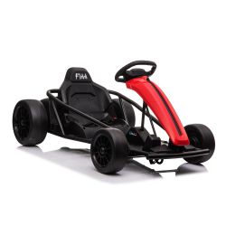 Kart Electric copii Drift Kart DRIFT-CAR 24V, Roșu, roți smooth Drift, 2 x 350W Motor, Drift la 13 Km / h, Baterie 24V, Construcție solidă