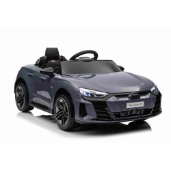 Maşinuţa electrica copii Audi RS E-tron GT 12V, gri, scaun lat, telecomandă 2.4 GHz, intrare USB / AUX, Bluetooth, suspensie, baterie litiu, lumini LED, motor 2 x 25W, licență ORIGINALĂ
