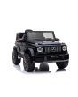 Mașină electrică copii 12V New Mercedes G licență originală, negru, baterii, uși care se deschid,  2x motoare, baterie 12 V, telecomandă 2.4 Ghz, suspensie spate, pornire lină
