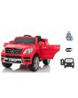 Mașină electrică copii Mercedes-Benz ML 350, Roșie, licență originală,  uși care se deschid, Scaun din plastic, 2x motoare, baterie de 12V, telecomandă 2,4 Ghz, pornire ușoară, amortizoare