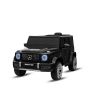 Mașinuță electrică Mercedes G, negru, scaun individual, baterie litiu, telecomandă 2.4 GHz, 2XMOTOR, USB, card SD, licență ORIGINALĂ