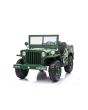 Mașinuță electrică pentru copii SUA ARMY-4X4, Verde, cu trei locuri, MP3 Player cu intrare USB / SD, suspensie integrală, lumini LED, parbriz pliabil, baterie portabilă 12V14AH, roți EVA, scaune din piele, telecomandă de 2,4 GHz,  4x4 