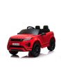 Mașină electrică pentru copii Range Rover EVOQUE, Roșu, Scaun din piele, MP3 player cu intrare USB, unitate 4x4, baterie 12V10Ah, Roți EVA, suspensii spate, pornire din cheie, telecomandă Bluetooth de 2,4 GHz, licențiată