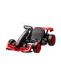 Kart drift licențiat AUDI 24V, roșu, lumini LED, Motor 2 x 150W, Modul Drift cu viteză de 12 Km/h, Baterie 24V, Construcție solidă din fier, Scaun reglabil, MP3 Player