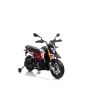Motocicletă electrică copii APRILIA DORSODURO 900, Licențiată, baterie 12V, roți EVA moi, 2 x 18W Motoare, Suspensie, cadru metalic, furcă metalică, roți auxiliare, roșu 