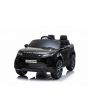 Mașină electrică pentru copii Range Rover EVOQUE, Negru, Scaun din piele, MP3 player cu intrare USB, unitate 4x4, baterie 12V10Ah, Roți EVA, suspensii spate, pornire din cheie, telecomandă Bluetooth de 2,4 GHz, licențiată