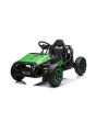 Kart electric SPORT-KART 24V, verde, roți EVA, scaun din piele, 2 x 50W Motor, baterie 24V, construcție metalică masivă