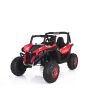 Masina electrica copii NEW RSX rosu, roti 4x4, 2x12V, rotile EVA, scaun larg cu doua locuri, cheie Starter, DO 2.4 GHz, 4X MOTOR, 2 cifre, USB, card SD
