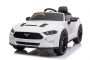 Mașină electrică copii Ford Mustang 24V, alb, roți Drift Smooth, motor 2 x 25.000 RPM, modul Drift la 13 Km / h, baterie 24V, lumini LED, roți EVA față, telecomandă 2,4 GHz, scaun PU moale, licență ORIGINALĂ