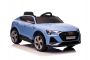 Mașină electrică pentru copii Audi E-tron Sportback 4x4 albastru, Scaun din piele sintetică, Telecomandă 2,4 GHz, Roți EVA, Intrare USB / Aux, Bluetooth, Suspensii spate, Baterie 12V / 7Ah, Lumini LED, Roți EVA moale, Motor 4 X 25W, Licență ORIGINALĂ