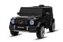 Mașinuță electrică Mercedes G, negru, scaun individual, baterie litiu, telecomandă 2.4 GHz, 2XMOTOR, USB, card SD, licență ORIGINALĂ