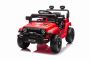 Mașină electrică OFFROAD NEW cu tracțiune spate, roșu, baterie litiu, șasiu înalt, scaun larg, suspensie, telecomandă 2,4 GHz, lumini LED