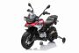 Motocicletă electrică BMW F850 GS, Licențiat, baterie 12V, roți moi EVA, motor 2 x 35W, lumini LED, roți auxiliare, roșu