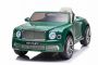 Mașină electrică de jucărie Bentley Mulsanne 12V, verde, Scaun din piele, telecomandă 2,4 GHz, Intrare USB / Aux, Suspensie, baterie 12V / 7Ah, Lumini LED, Roți EVA moi, Motor 2 X 35W, Licență ORIGINALĂ