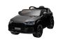 Mașină electrică de jucărie Audi Q7 neagră, 1 loc, suspensie independentă, baterie 12V, telecomandă, 2 motoare de 35 W, lumini LED, intrare USB/AUX pe MP3 player, model cu licență
