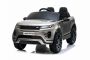 Mașină electrică pentru copii Range Rover EVOQUE, Vopsit, Gri, Scaun din piele, MP3 player cu intrare USB, unitate 4x4, baterie 12V10Ah, Roți EVA, suspensii spate, pornire din cheie, telecomandă Bluetooth de 2,4 GHz, licențiată