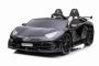 Mașină electrică copii Lamborghini Aventador 24V două locuri, caroserie lăcuită negru, 2.4 GHz DO, scaune moi din PU, afișaj LCD, suspensie, uși cu deschidere verticală, roți EVA moi, MOTOR 2 X 45W, licență ORIGINALĂ