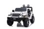 Mașinuță electrică pentru copii JEEP Wrangler, Roșu, scaun din piele, Radio cu intrare Bluetooth și USB, unitate 4x4, baterie cu litiu, roți EVA, suspensii spate, telecomandă de 2,4 GHz, comutator funcție telecomandă/ pedală, licențiat