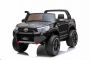 Mașină electrică de jucărie Toyota Hilux 4X4, neagră, baterie 2 x 12V / 10 Ah, roți EVA, suspensie de calitate, lumini LED, scaun tapițat, 2.4 GHz DO, cheie, unitate 4X4, dublu, USB, card SD, licență Bluetooth ORGINAL