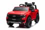 Mașină electrică de jucărie FORD Ranger 12V, roșu, Scaun piele, Telecomandă 2,4 GHz, Intrare Bluetooth/USB, Suspensii, Baterie 12V, Roți din plastic, MOTOR 2 X 30W, Licență ORIGINALĂ