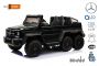 Mașinuță electrică pentru copii Mercedes-Benz G63 6X6 Truck, Negru, Ecran LCD, 6 roți, 12V14AH, Baterie portabilă, Scaun din piele, telecomandă 2.4 GHz, 4X motoare, Două pedale