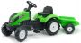 FALK Tractor cu pedale 2057J Garden master verde, cu remorcă