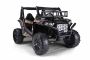 Mașină electrică pentru copii UTV 24V, Negru, două locuri, motor 2 x 200 W, Baterie litiu, roți EVA, osii cu arcuri, frână electrică, scaun tapițat, 2.4 GHz DO, două locuri, USB, AUX