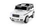 Mașinuță electrică Mercedes G, alb, scaun individual, baterie litiu, telecomandă 2.4 GHz, 2XMOTOR, USB, card SD, licență ORIGINALĂ