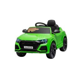 Mașină electrică copii Audi RS Q8, 12V, telecomandă de 2,4 GHz, intrare USB, lumini LED, baterie de 12V, roți EVA moi, MOTOR 2 X 35W, verde, licență ORIGINALĂ