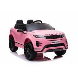 Mașină electrică pentru copii Range Rover EVOQUE, Roz, Scaun din piele, MP3 player cu intrare USB, unitate 4x4, baterie 12V10Ah, Roți EVA, suspensii spate, pornire din cheie, telecomandă Bluetooth de 2,4 GHz, licențiată