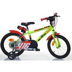 Bicicletă pentru copii Dino 416US - 16"  negru - roșu