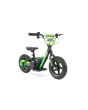 Bicicletă electrică de echilibru pentru copii TRYBIKE RTX3 24V (12"), verde, baterie litiu, motor 100W, frână disc, Scaun reglabil din PU moale