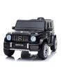 Mașinuță electrică Mercedes G63 12V, negru, scaun individual, suspensii față/spate, baterie litiu, telecomandă 2.4 GHz, 2XMOTOR, USB, Bluetooth, licență ORIGINALĂ