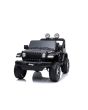 Mașinuță electrică pentru copii JEEP Wrangler, Negru, scaun din piele, Radio cu intrare Bluetooth și USB, unitate 4x4, baterie cu litiu, roți EVA, suspensii spate, telecomandă de 2,4 GHz, comutator funcție telecomandă/ pedală, licențiat