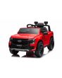 Mașină electrică de jucărie FORD Ranger 12V, roșu, Scaun piele, Telecomandă 2,4 GHz, Intrare Bluetooth/USB, Suspensii, Baterie 12V, Roți din plastic, MOTOR 2 X 30W, Licență ORIGINALĂ