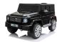 Mașinuță electrică de jucărie Mercedes G500 12V, negru, telecomandă 2.4 GHz, intrare USB/SD, suspensie, baterie litiu, lumini LED, licență ORIGINALĂ