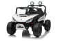 Maşinuţa electrica copii T-REX Ride 4x4 cu două locuri 24V, alb, player MP3 cu intrare USB/AUX, acționare 4x4, baterie litiu, suspensie, telecomandă, lumini LED