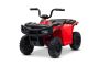 QUAD electric Arctic Cat 12V cu tracțiune spate, roșu, lumini LED, baterie litiu, motor 2 x 25W, licență originală
