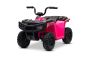 QUAD electric Arctic Cat 12V cu tracțiune spate, roz, lumini LED, baterie litiu, motor 2 x 25W, licență originală