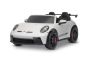 Mașină electrică copii Porsche 911 GT3 24V cu tracțiune 4x4, alb, scaun cu două locuri, telecomandă 2.4 GHz, intrare USB/AUX, motoare 200W, suspensie, baterie litiu, lumini LED față și spate, licență ORIGINALĂ