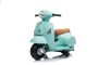 Motocicletă electrică Vespa GTS, turcoaz, cu roți ajutătoare, Model cu licență, Baterie cu litiu, Scaun piele, motor 30W