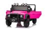 Maşinuţa electrica copii Land Rover Defender 110 SVX 12V, roz, tracțiune 4X4, lumini LED, suspensii față și spate, telecomandă 2.4 GHz, intrare USB/Aux, Bluetooth, baterie litiu, motor 4 X 25W, licență ORIGINALĂ