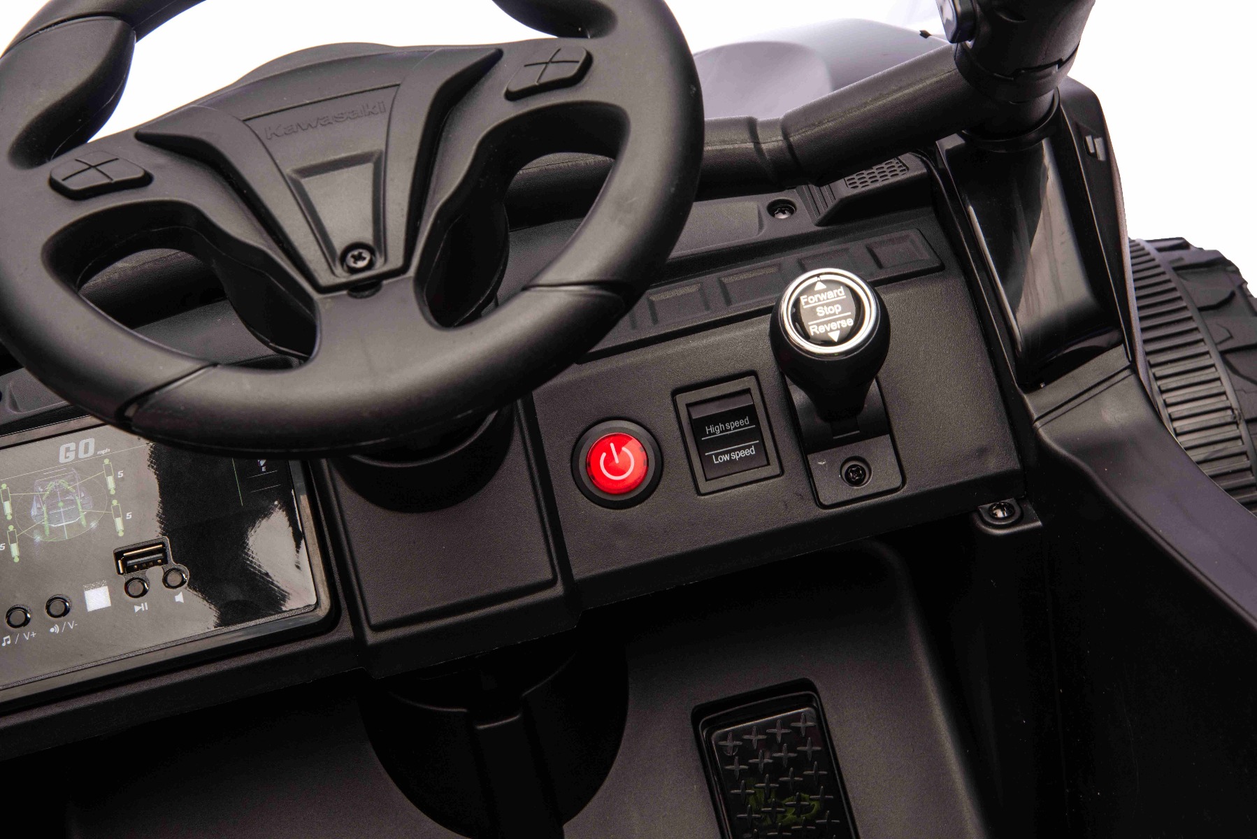 Maneta de direcție, selector de viteză